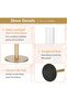 Gold Candlestick Holder Set of 3 – Tall Hurricane Taper Candle Holders - 2