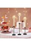 6-Pack Black Metal Candlestick Holders (Taper & Small Pillar) - 5