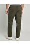Solid Cargo Pants With Drawstring Waist - 4