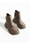 Manag Brown Furry Women's Boots - 2