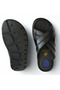 Men's Genuine Leather Slippers Ultra Comfortable Orthopedic Sole Lightweight Soft Comfortable Daily Black Slippers - 2