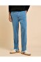 Washed Tapered Fit Jeans With Elastic Waist - 2