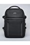 Black Men's Solid Zip-Around Backpack