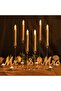 6 Pcs Acrylic Candle Holders Taper Candle Holder Set for Table Centerpieces - 2