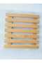 Wooden Bamboo Trivet Tea Pot Coaster Square Pot Holder Tea Pot Mat - 4