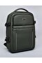 Olive Men's Solid Zip-Around Backpack - 3