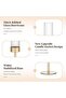 Glass Hurricane Candleholder Set of 3 - Gold Ribbed Glass Candlesticks - 4