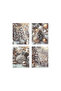 Frosted Elegance Gift Bags Asst. Large 31x12x40cm 3Pcs/Pk - 4