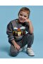 Grey Boy's Embroidered Sweatsuit Set - 2