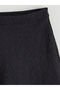 Alita City Lcw Modest Black Dobby Plain Long Women's Skirt with a Difference - 6
