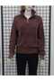 Jm Zippered Collar Elastic Waist Bearded Knitwear Sweater