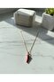 Red Steel Pepper Luck Necklace Unisex Gold Color Chain - 3