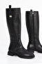 BTBRO-08 Riding Side Buckle Detail Low Sole Knee-High Boots - 3