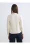 Esvab • Modern & Distinctive Zero Roba Collar Stone-Embellished Women's Knitwear Cardigan - 5