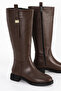 BTBRO-08 Riding Side Buckle Detail Low Sole Knee-High Boots - 3
