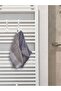 Towel Rack, Clothes Rack, Behind Door Rack Radiator Rack Bathroom Rack White 2 Pieces - 3