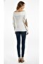 Women's Brown Beige Madonna Collar (Argyle) Argyle Pattern Open Shoulder Knitwear Sweater - 5