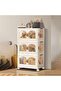 4 Layers Stylish Multi-Functional Storage Cabinet Wardrobe