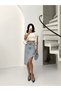 Women's Skirt Tassel Asymmetric Denim Skirt