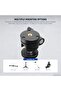 BASIC Mini Ball Head, Portable Tripod Head Camera Adapter Mount Screw 1/4 Inch for DSLR Actio - 4