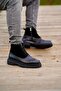 Pavel black men's leather shoes