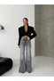 TREND SPECIAL DESIGN HIGH-WAIST TINT-EFFECT CROSSOVER CLOSURE WAIST DETAIL WIDE-LEG DENIM JEAN PANTS - 4