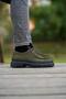 Mateo haki nubuck men's leather shoes - 5