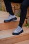Mateo Gray Suede Men's Leather Shoes - 4