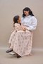Vintage Pink Floral Lace Skirt and Girl's Dress Mother-Daughter Matching Outfit (Sold Individually) - 5