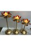 3-Piece Lotus Tealight Holder Set - 7