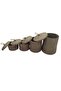 Set of 4 Jute Baskets with Lids - Dirty Laundry, Toy and Multi-Purpose Basket Set - 7