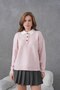 Oversized Soft Texture Half Placket Button Knitwear Sweater Aw25Kz0098 - 5