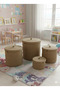 Set of 4 Jute Baskets with Lids - Dirty Laundry, Toy and Multi-Purpose Basket Set - 2