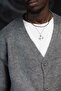 Oversized V-Neck Button Closure Casual Model Cardigan - 4