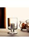 Glass Hurricane Pillar Candle Holder (H:8" W:4.75") - 5