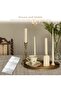 5 Pcs Taper Candle Holder Adhesive Grips (Clear) - Double-Sided Tape Inserts for Tapers, Pillars & B - 4