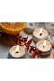 Stylish Ceramic Candle Holders & Tea Light Candles – 9 Candles per Pack - 2