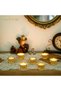 Diya Pooja Lotus Candle Holder Brass Gold - Set of 6 - 2