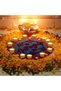 Diya Pooja Lotus Candle Holder Brass Gold - Set of 6 - 3