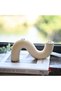 Ceramic Taper Candle Holder, Cream - - 3