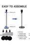 3 Pcs Matte Black Candle Holders for Taper Candles - 6