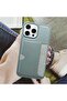 iPhone 16 Pro Max Leather Anti-Fingerprint Case with Wallet Card Slot (Gray) - 3