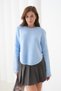 Oversized Soft Textured Button Detailed Knitwear Sweater Aw25Kz0102