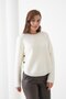 Oversized Soft Textured Button Detailed Knitwear Sweater Aw25Kz0102
