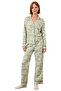 Women's Floral Shirt Collar Long Sleeve Pajama Set Functional Durable Quality Comfortable - 4
