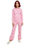 Women's Heart Piped Pajama Set Functional Durable Quality Comfortable Aesthetic Premium Stylish - 4
