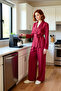 Women's Viscose Double-Breasted Pajama Set Functional Durable Quality Comfortable Aesthetic Premium - 2