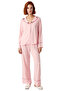 Women's Strawberry Embroidered Viscose Shirt Collar Pajama Set Functional Durable Quality Modern - 4