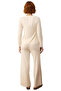 Women's Plum Viscose Single Jersey Boat Neck Long Sleeve Pajama Set Functional Durable Comfortable - 5