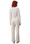 Women's Melange Lace V-Neck Pajama Set Functional Durable Quality Comfortable Aesthetic Stylish - 5